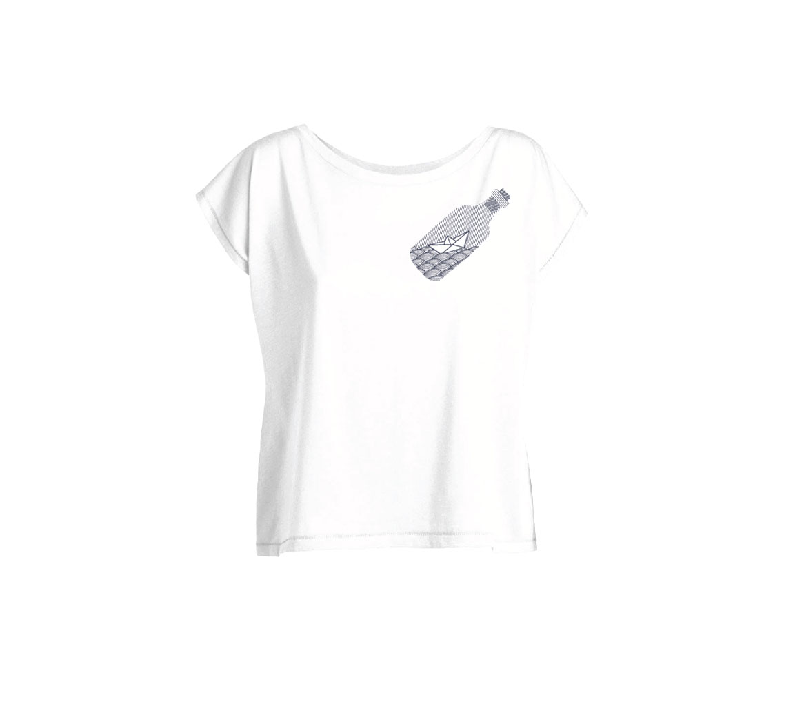 Vêtement femme T-shirt femme col bateau