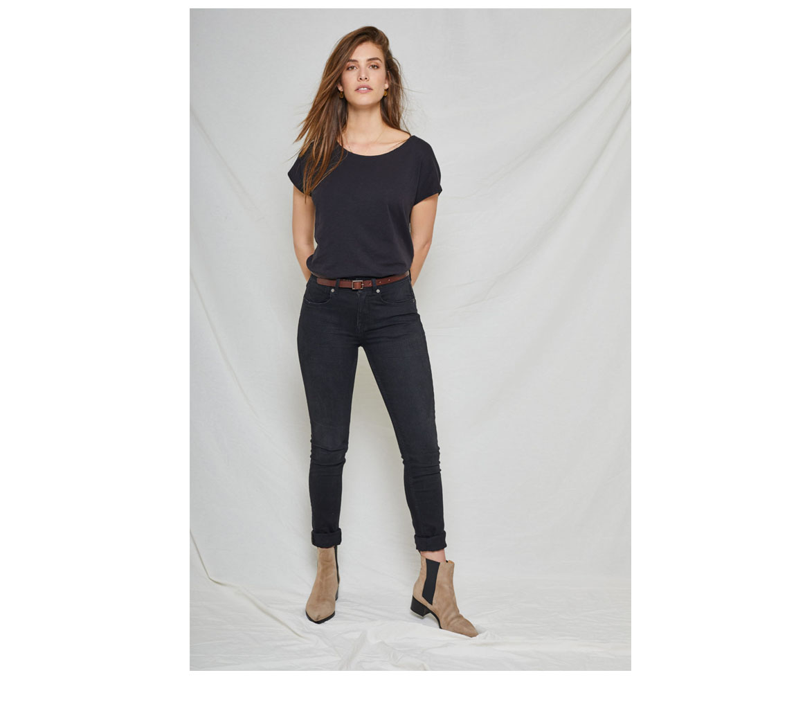 Jean's noire femme  Carey Skinny Black Again