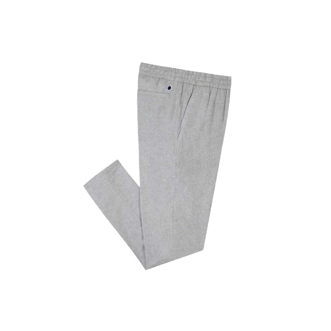 Pantalon homme en lin et coton Pantalon gris clair