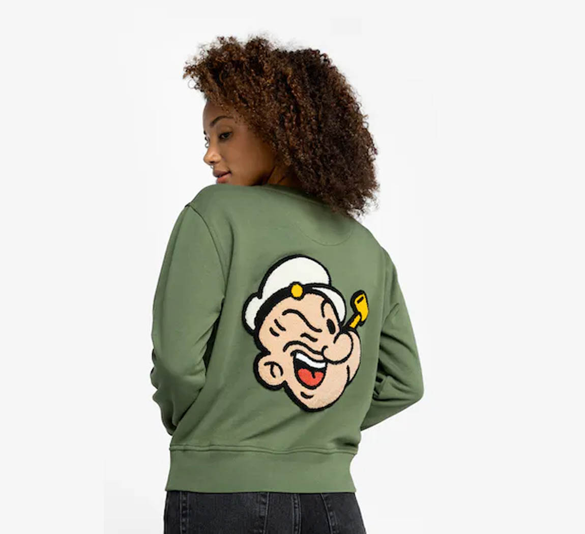 sweat femme vert popeye Sweater Popeye