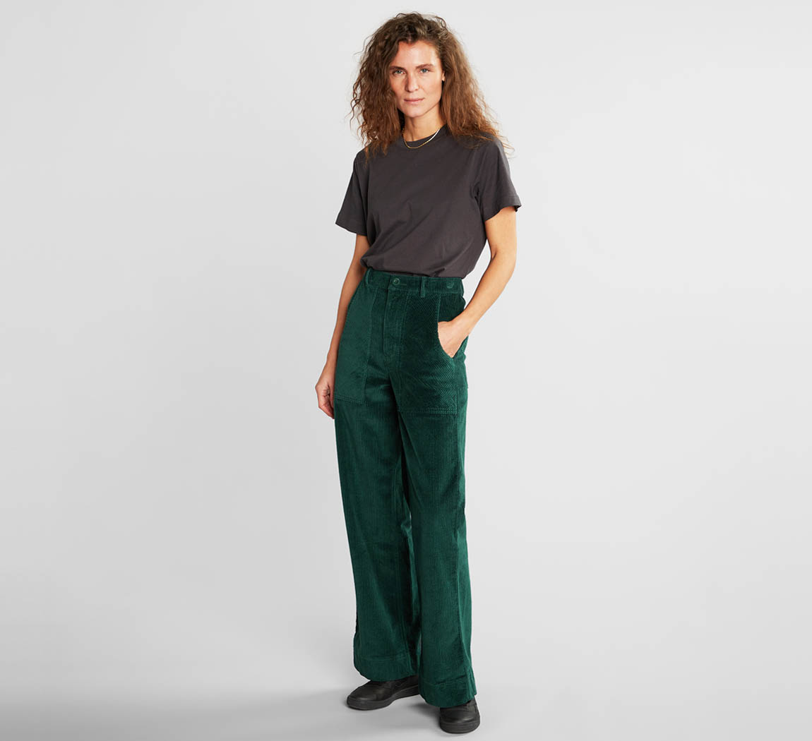 Pantalon femme coton bio taille haute Pants Vara Workwear 
